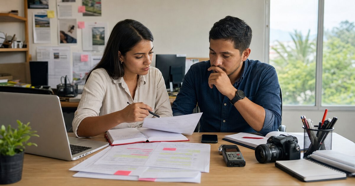 Redacción de Girardot Noticias verificando una solicitud de corrección o réplica