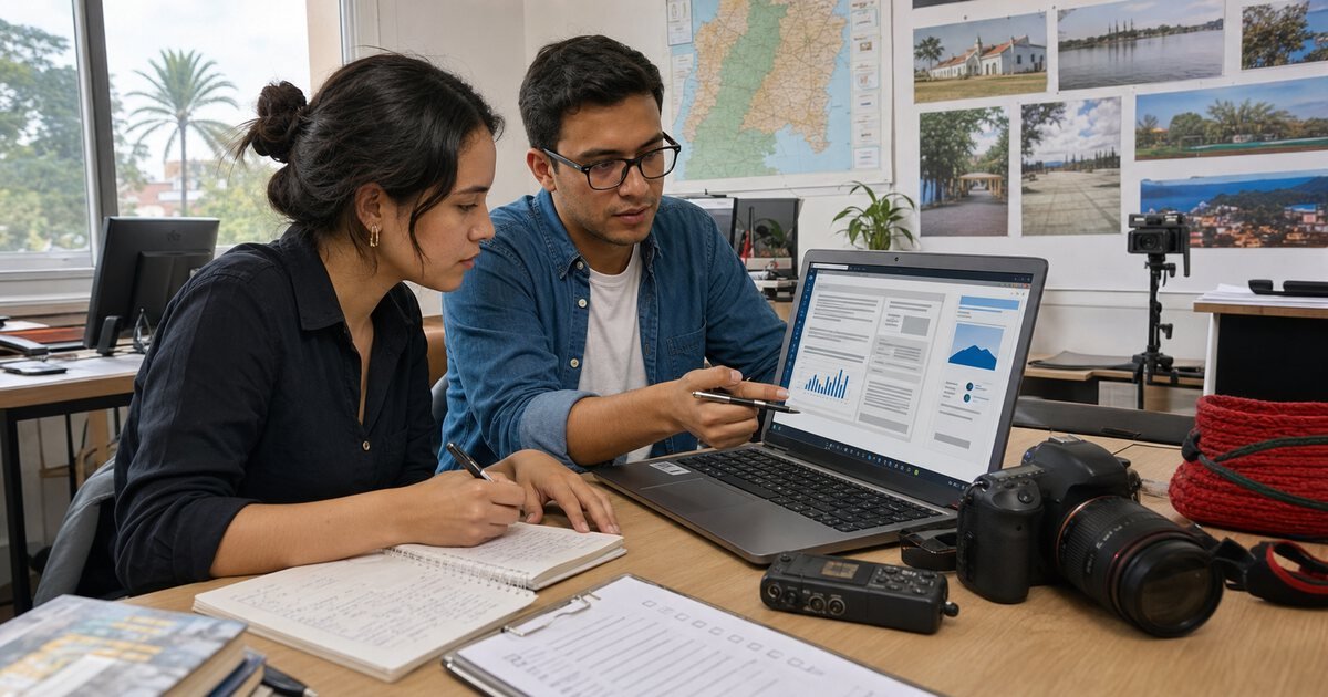 Equipo de Girardot Noticias revisando herramientas digitales con supervisión humana